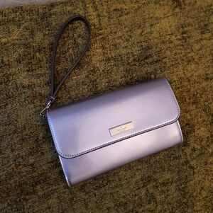 Kate Spade Kenzie Metallic Clutch